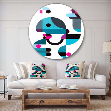 Birdkeeper - Abstract Metal Circle Wall Art